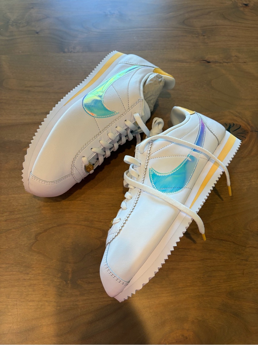NIB Nike Women's Classic Cortez 'White Topaz Gold' CI9914-100 Size 10 - Picture 6 of 10